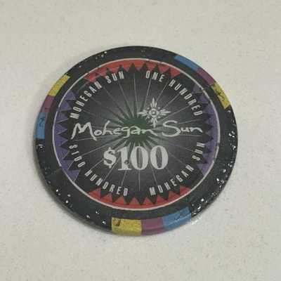 Mohegan Sun Cassino Chip 100 Dollar Blue Turtle - Image 1 of 4