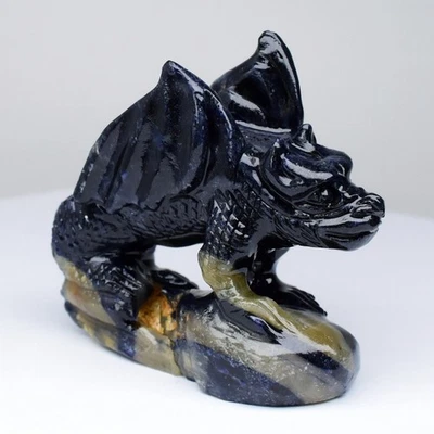 💎Night Fury In The 221.09ct Zafiro Verde Azul Natural - Gema Tanzania Sin Calentar Foto 1 de 4