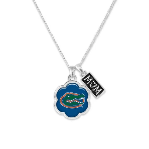 Florida Gators Mom Hazel Blue Silver Chain Necklace Jewelry Gift UF Cover