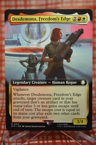 Desdemona, Freedom's Edge - Arte extendido PIP casi nuevo Magic The Gathering - Imagen 1 de 1