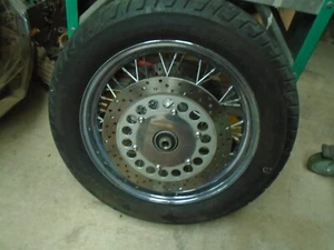 01 2001 Yamaha VSTAR 1100 Classic Front Wheel with Disc - Picture 1 of 3