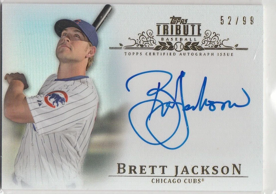 2013 Topps Tribute Autograph BRETT JACKSON Auto #BJ2 Cubs /99 - Image 1 of 2