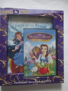 Beauty and the beast Belle's Magical World Storybook & DVD New Sealed & Unopened - Foto 1 di 2