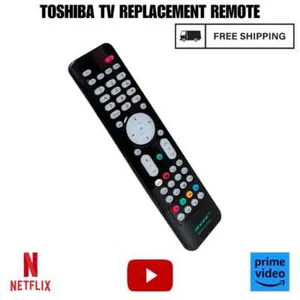 TOSHIBA TV FERNBEDIENUNG ERSATZ NETFLIX + PRIME TASTEN SMART TV - Bild 1 von 3