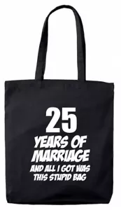 25 Years Marriage Gift Bag, 25th Wedding Anniversary gifts presents for her wife - Picture 1 of 1