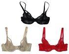 INC International Concepts Unlined Lace Underwire Balconette Bra NWT