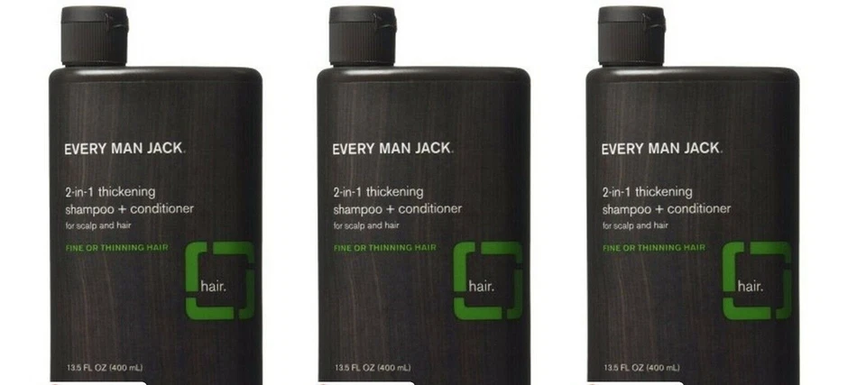 BL Every Man Jack Shampoo 2-In-1 Thickening 13.5 oz - THREE PACK - Image 1 of 1