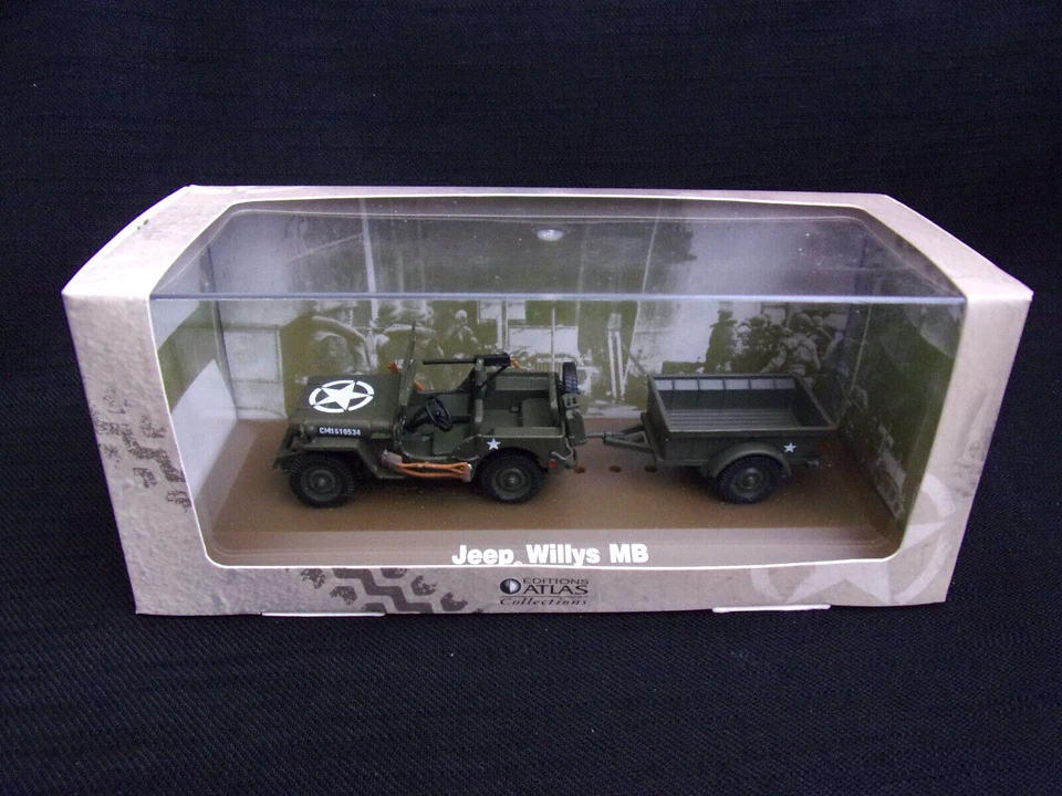 JEEP Willis MB US ARMY  1/43 Atlas - Image 1 of 1