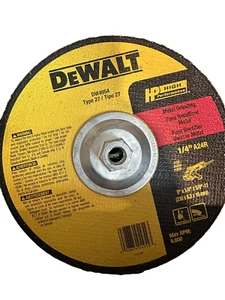 DEWALT DWA4515H Metal Cutting Grinding Wheel 9" x 1/8" x 5/8-11 - Picture 1 of 2