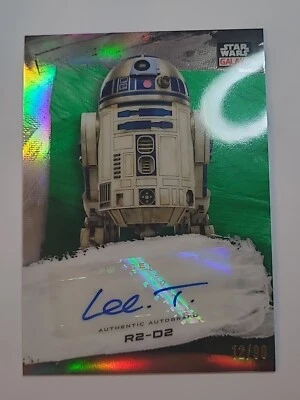 Star Wars Galaxy  Topps Chrome Lee Towersey Signed Card R2-D2 12/99 - Image 1 of 3