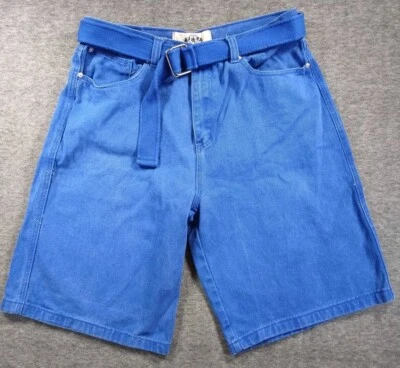 Pantalones Cortos Vaqueros P J Mark Para Hombres W38 De Colección Retro Azul Cinturón  Foto 1 de 4