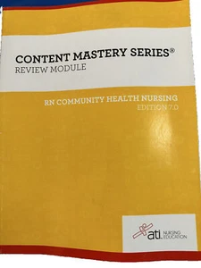 Content Mastery Series Review Module RN Community Health Nursing Edition 7.0 - Picture 1 of 1