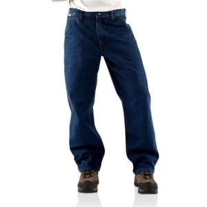 Carhartt FR Signature Denim Dungaree Original Fit HRC 2 Work Jeans - Picture 1 of 3
