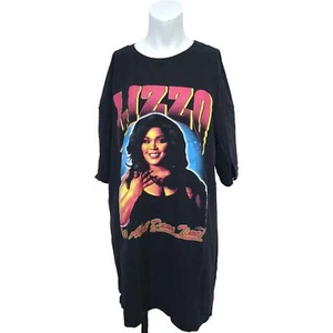 Primark t shirt womens M P2P 23 black Lizzo It's About Damn Time - Picture 1 of 16