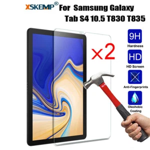 2PCS For Samsung Galaxy Tab S4 10.5 T830 T835 TEMPERED GLASS Screen Protector - Picture 1 of 14