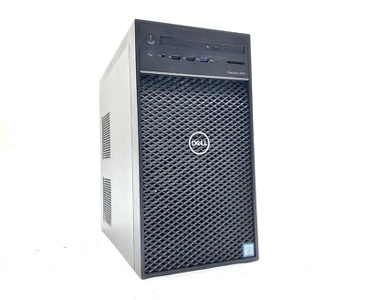 Dell Precision 3630 Tower i7-8700K 3.70GHz 8GB 256GB SSD Win11 Pro 24H2 PC WIFI - Image 1 of 4