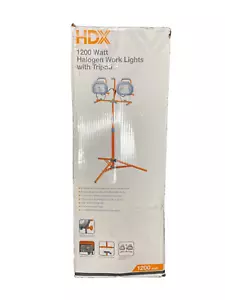 HDX 1200-Watt Halogen Work Lights with Tripod (Needs New Bulbs) - Picture 1 of 1