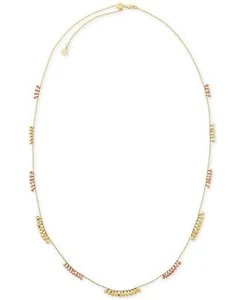 Michael Kors Two-Tone Nugget Bead Long Necklace MKJ6616931 $145 - Picture 1 of 3