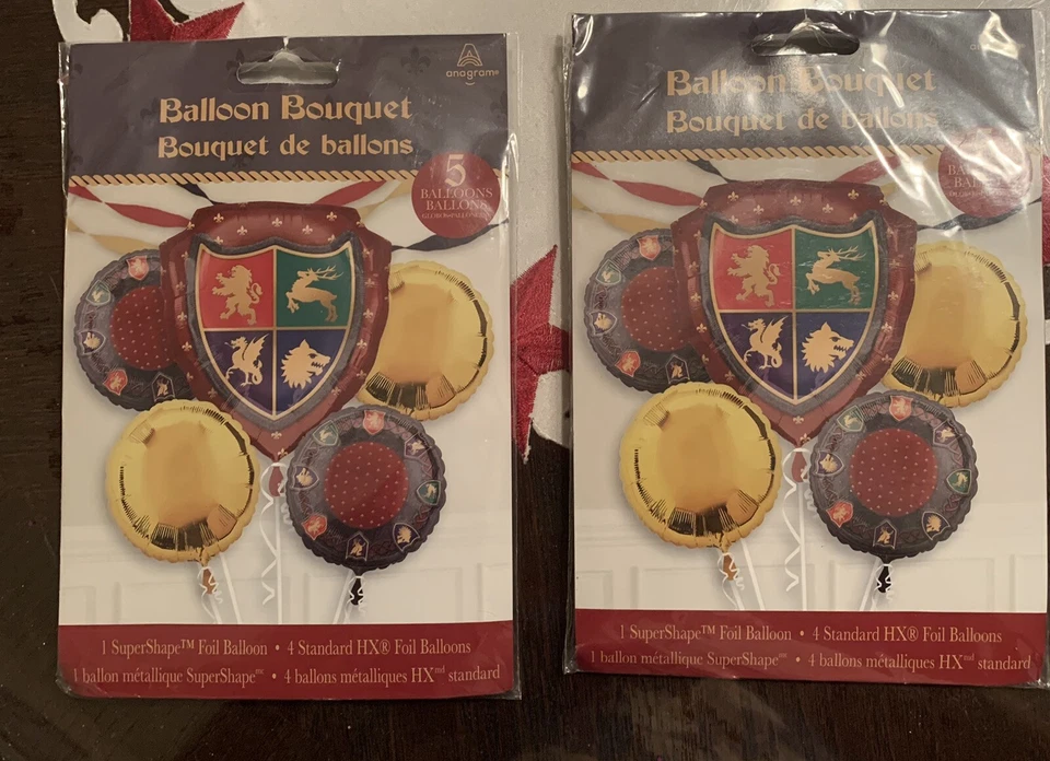 Anagrama Metalizado Medievial Globo Rauquet 5 Globos Caballeros Lote de 2 Paquetes  Foto 1 de 2