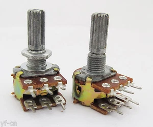 1pc Linear B Type Taper Rotary Mono Potentionmeter Pot shaft one unit 20mm 3Pin - Picture 1 of 4