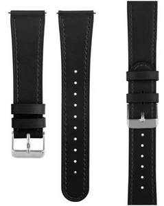 Correa de cuero (22 mm) adecuada, entre otros, para Galaxy Watch 3 45 mm - Bulk - Black artículo nuevo - Imagen 1 de 2