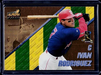 Baseball 1998 Pacific Aurora #7 Ivan Rodriguez Texas Rangers - Image 1 of 2