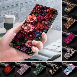 Spider Owl Flower Wallet Cover Case for Motorola E13 G30 G22 E32 G31 G10 E20 E22 - Picture 1 of 28