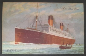Postal Publicitaria White Star Line RMS Homeric Official Company - Imagen 1 de 2