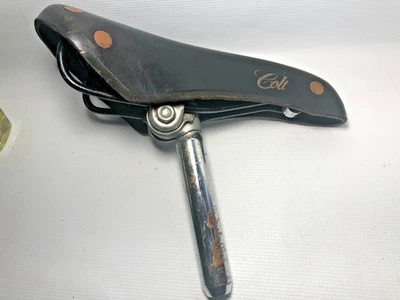 Brooks Colt 黑色皮革马鞍带座杆 — 第 1/4 张图片