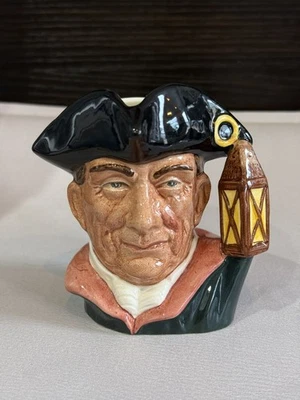 Made In England Royal Doulton Small Toby Jug “Night Watctman” From Williamsburg  - Image 1 of 4