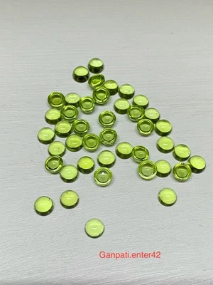Natürlicher Peridot Runder Cabochon 5x5 Mm Kalibrierte Größe Lose Edelstein E - Bild 1 von 4