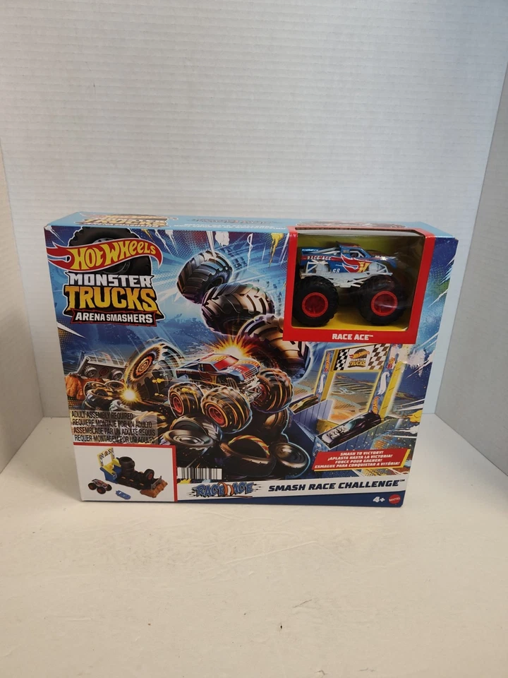 Hot Wheels Monster Trucks Arena Smashers Juego - Smash Race Nuevo En Caja Sellado Foto 1 de 4