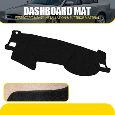 Black Dash Mat Cover Dashboard Pad Carpet for 2004-2009 Subaru Legacy Outback - Imagem 1 de 4