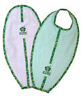 Surfer Baby Large Surfboard Shaped 100 Cotton Baby Bib and Burp Cloth Set