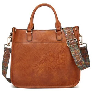 Leather Handbags Purse for Women Tote Shoulder Bag Large - Picture 1 of 8