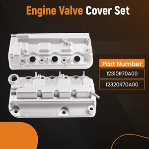 Aluminum Valve Cover Set for Acura TL 3.5L 2012-2014 12310-R70-A00 12320-R70-A00 - Picture 1 of 12