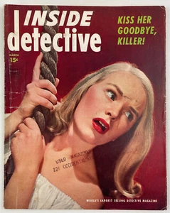 Inside Detective Magazine, March 1948, Vintage True Crime Stories, Pulp - Picture 1 of 5