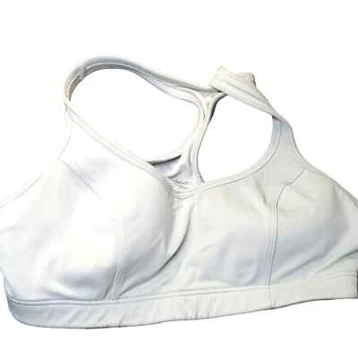 Sujetador deportivo Champion 36A💞Action Wear blanco buen estado usado gimnasio Foto 1 de 4