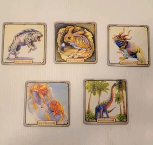 Evolution Card Game Promo Coasters International Tabletop Day Pack of 5 New - Picture 1 of 2