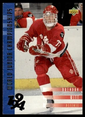 1993 Upper Deck #544 Brendan Witt - Canada - Rookie - Image 1 of 2