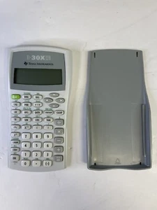 Texas Instruments TI-30XIIB Taschenrechner weiß und grau funktioniert super - Bild 1 von 4