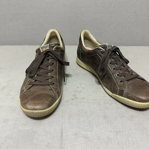 Ecco Golf Shoes Mens Size 42 Brown Leather - Picture 1 of 13