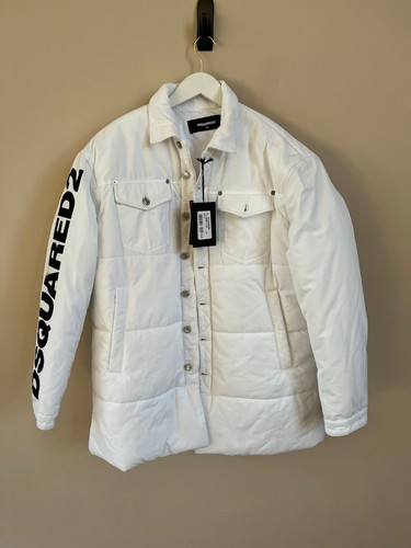 Dsquared2 Outerwear imbottiti in bianco NUOVI CON ETICHETTE 46