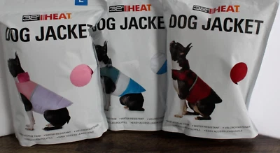 32 Degrees Dog Jacket Puffer Vest XS/S/M/L/XL Purple, Red, Blue Easy Leash Hole - Image 1 of 4