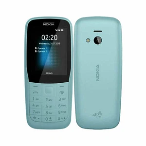 Nokia 220 4G Dual SIM 24MB ROM+16MB RAM (GSM Only,No CDMA)Unlocked 4G/LTE Phone - Picture 1 of 9