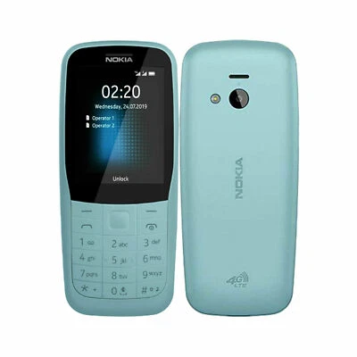 Nokia 220 4G Dual SIM 24MB ROM+16MB RAM (GSM Only,No CDMA)Unlocked 4G/LTE Phone - Image 1 of 4