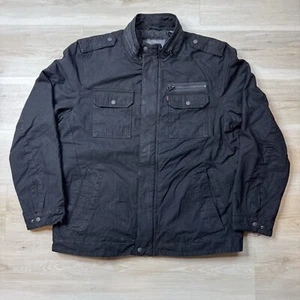 Levi's Two Pocket Military Insulated Cotton Jacket - Black - Men's Size XL - Picture 1 of 10