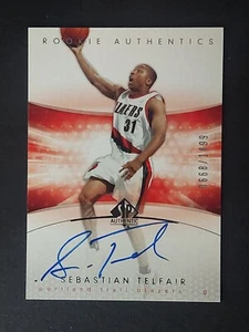 2004-05 UD SP Authentic Rookie Autographs #175 Sebastian Telfair /1499 RC BLUE - Picture 1 of 2