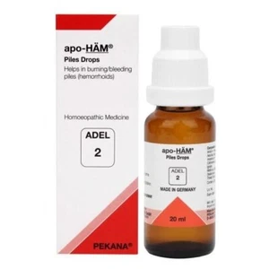 ADEL - 2 Piles Drops | For Inflamed, Burning or Bleeding Hemorrhoid | Homeopathy - Picture 1 of 2