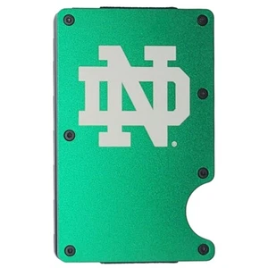 Notre Dame Fighting Irish Aluminum RFID Cardholder - Green - ND Logo - Picture 1 of 1
